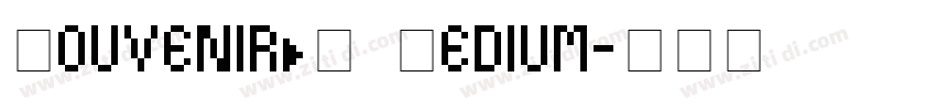 SouvenirBQ Medium字体转换